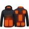 usb heated jacket | electric heating coat for men | rechargeable thermal clothing | ultrasonic cleaning