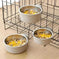 Premium Adjustable Stainless Steel Pet Bowl - Hanging Feeder for Growing Dogs - Durable, Space-Saving, Non-Slip Design for...