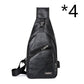 Casual Fashion Men's USB Charging Chest Bag meifu market