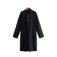 long sleeve cotton robe | lightweight linen thobe | breathable muslim clothing | energy saving
