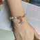 natural stone pendant bracelet | genuine pearl jewelry for women | adjustable bracelet length | ultrasonic cleaning