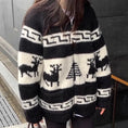 Korean Style New Christmas Atmosphere Zipper Sweater Meifu Market