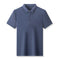 Ice Silk Polo-Collar Tee — Men's Cool-Touch Jacquard Summer Shirt