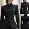 irregular hem coat | slim-fit halloween jacket | polyester blend fabric | energy saving