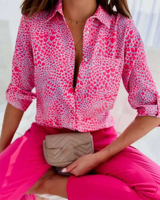 Fashion Long Sleeve Printed Shirt Meifu Market