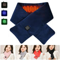 usb charging heating scarf | 3 temperature adjustable settings | heated neck warmer for cycling | energy saving