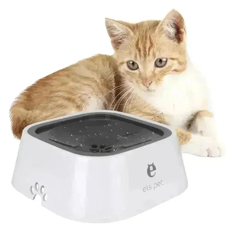 l pet water bowl | floating dog bowl | anti-spill water feeder | energy saving