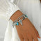 genuine leather bracelet | adjustable bangle size | feather charm jewelry | energy saving