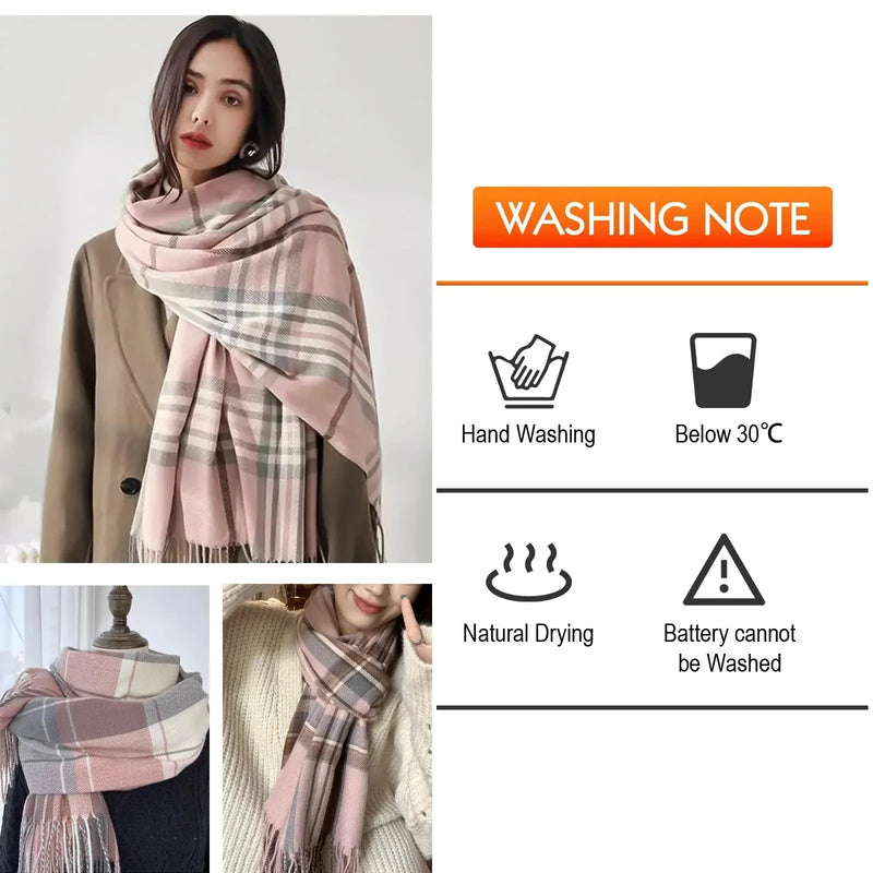 electric heating scarf | usb powered shawl | rechargeable battery operated | energy saving