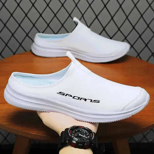 breathable mesh loafers | memory foam insole slippers | slip-on indoor shoes | ultrasonic cleaning