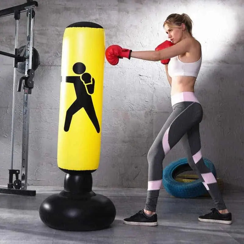inflatable boxing column | fitness punching bag | heavy-duty pvc material | energy saving