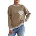 Women's Color Contrast Patchwork Pullover Loose Sweater Meifu Market