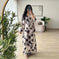 dubai printed kaftan | premium cotton fabric | long sleeve robe | energy saving