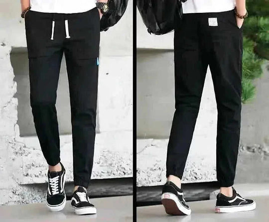 quick-dry fabric pants | elastic waistband with drawstring | lightweight athletic pants | energy saving