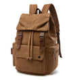 waterproof canvas backpack | 15-inch laptop compartment | vintage travel backpack | ultrasonic cleaning