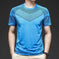 ice silk fabric t-shirt | quick drying athletic shirt | mens elastic training top | energy saving