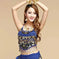 sequined dance top | chili red bra top | stretchable dance costume | ultrasonic cleaning