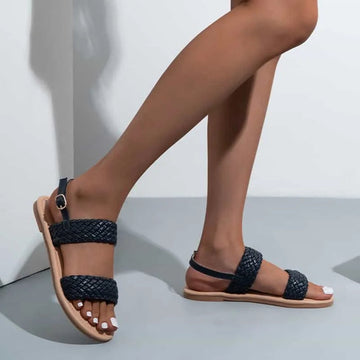 breathable weave sandals | lightweight summer footwear | comfortable flat sandals | ultrasonic cleaning
