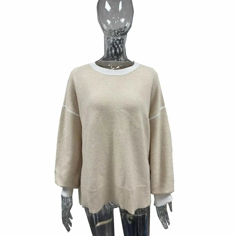 loose-fit sweater | oversized knitwear | casual pullover | ultrasonic cleaning