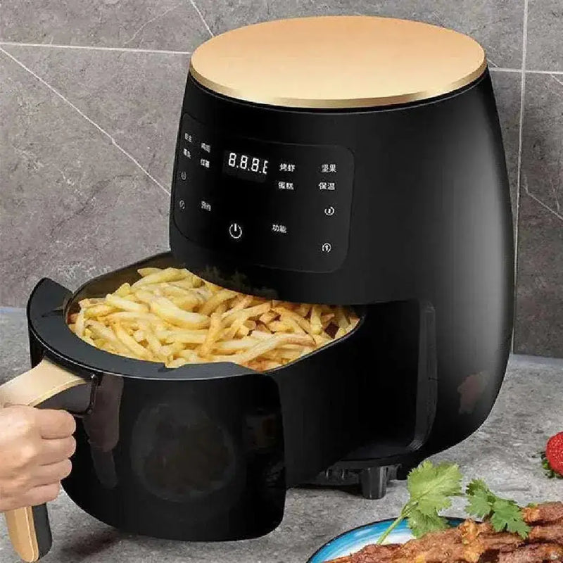 stainless steel air fryer | large capacity air fryer | digital control air fryer | energy saving