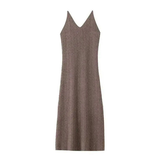 Knitted Small Twisted Cashmere Cardigan Suspender Skirt Two-piece Suit - best knitted two-piece suits for a relaxed yet chic look