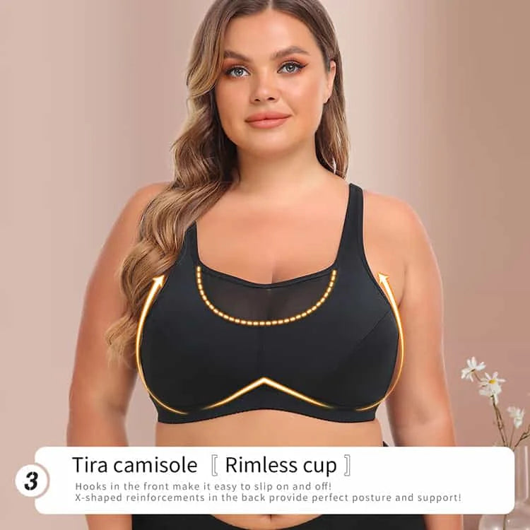 large size womens bra | no steel ring bra | back strap vest bra | ultrasonic cleaning