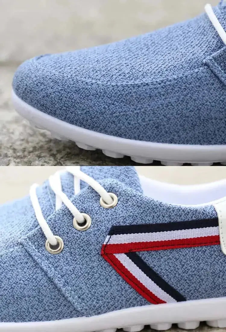 breathable canvas shoes | lightweight casual footwear | soft-soled walking shoes | energy saving