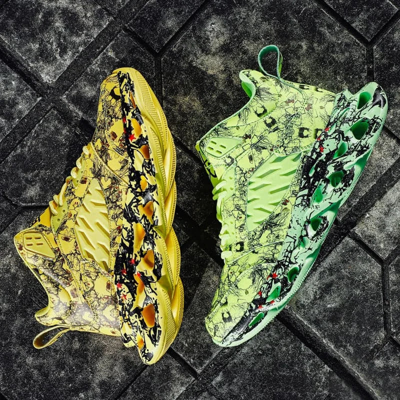 camouflage sports shoes | lightweight running shoes | breathable mesh footwear | energy saving