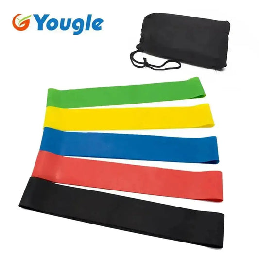 5 Pcs/Set Resistance Band Levels Elastic Latex Gym Strength Training Rubber Yoga Loops Workout Fitness Equipment