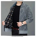 cashmere blend cardigan | thick knitted jacket | mens zipper sweater | energy saving