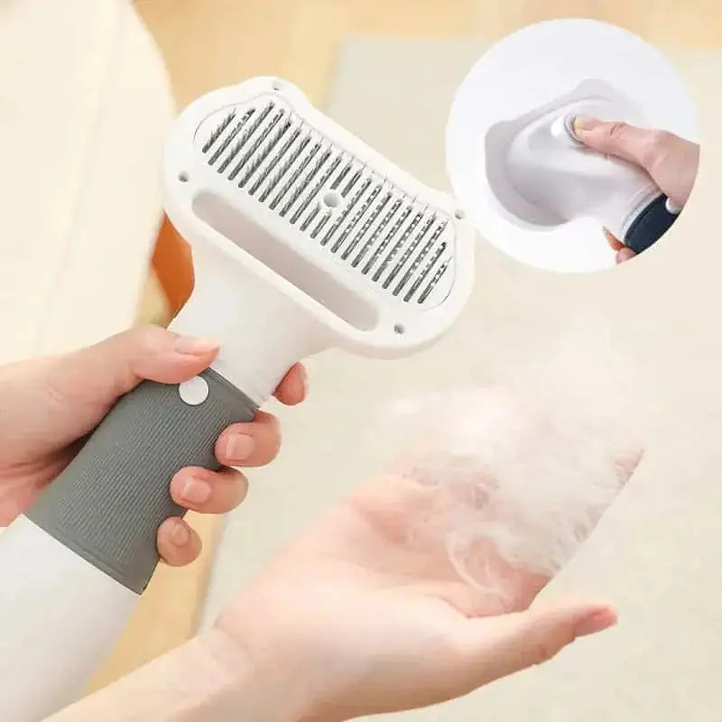 pet hair removal comb | electric pet grooming tool | rechargeable pet brush | ultrasonic cleaning