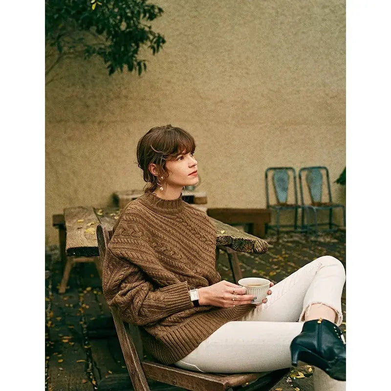 cashmere women sweater | thick cashmere sweater | loose fit sweater | ultrasonic cleaning