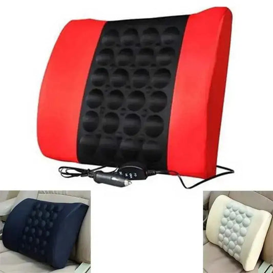 4 colors 12v car massager chair neck waist pillow pad cervical
