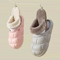 removable fluffy slippers | waterproof house shoes | non-slip indoor footwear | energy saving