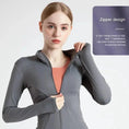 quick-dry fabric | slim-fit yoga jacket | moisture-wicking material | ultrasonic cleaning