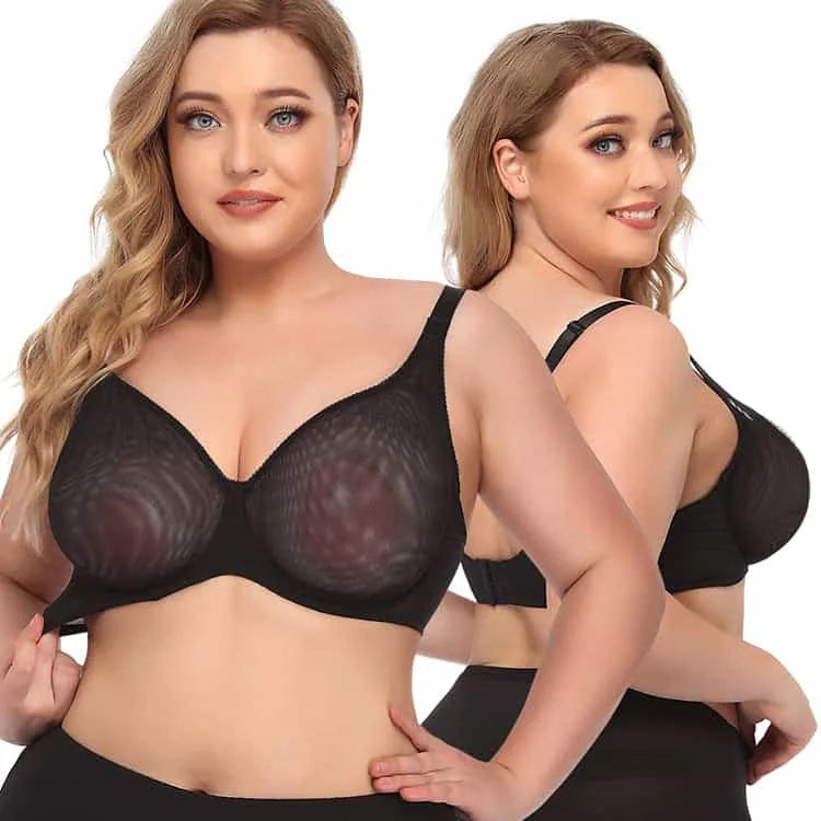 sexy ultra-thin bra | plus size see-through underwear | sheer lace lingerie | ultrasonic cleaning