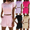 high waist crop shorts set | casual short sleeve top | summer fashion outfit | energy saving