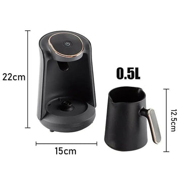 mini coffee pot for office | stainless steel coffee maker | compact coffee set | ultrasonic cleaning