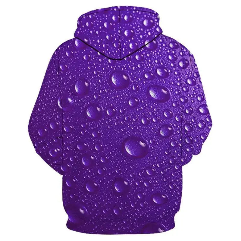 liquid bead print sweatshirt | trendy pullover sweatshirt | euro-american style hoodie | energy saving