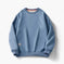 Winter Fleece Sweatshirt Warm Round Neck Pullover Top For Men Solid Color Sweater Boys Teenagers Clothing Meifu Market