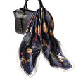 printed silk scarf | lightweight silk scarf | elegant women scarf | energy saving