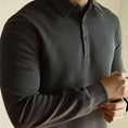 luxurious air layer cotton | long-sleeved polo shirt | breathable cotton fabric | ultrasonic cleaning