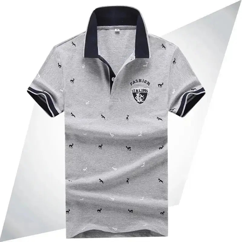 Men's lapel cotton polo shirt Meifu Market