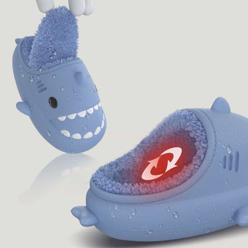 Shark Shoes For Child Cute Waterproof Warm Slippers Home Shoes Kids 