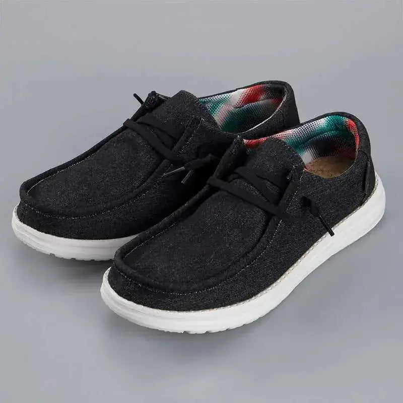 men canvas loafers | breathable casual shoes | lightweight slip-on loafers | energy saving