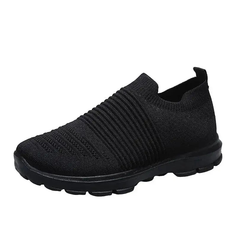 breathable knit fabric | lightweight walking shoes | slip-on sneakers women | energy saving