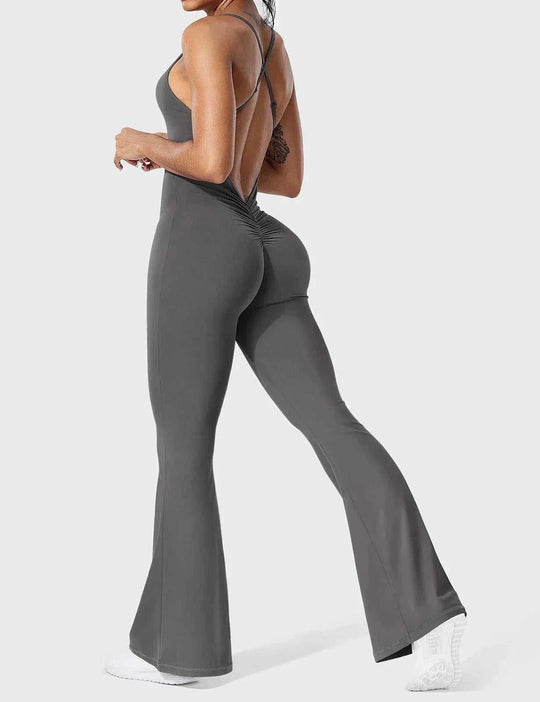 stretchable yoga jumpsuit | breathable fabric sling jumpsuit | one-piece yoga outfit | ultrasonic cleaning