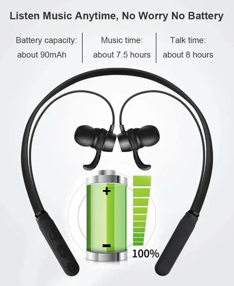 wireless bluetooth headphones | magnetic stereo headphones | lightweight over-ear headphones | energy saving