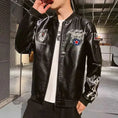 men motorcycle leather jacket | embroidered biker jacket | stylish riding jacket | energy saving
