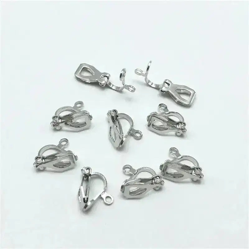 pierced metal earrings | diy ear clip jewelry | stainless steel earrings | energy saving